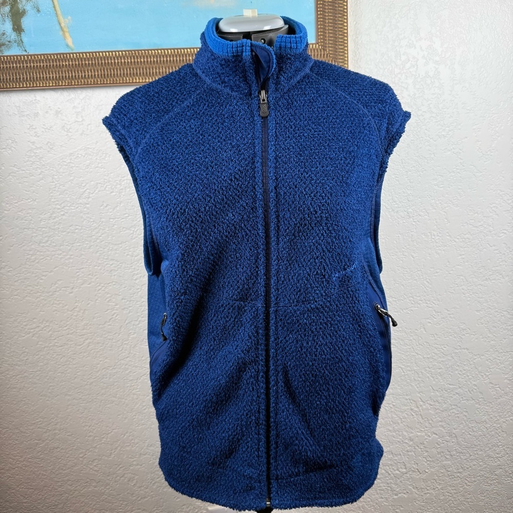 Patagonia Men’s Size Large Blue Fleece Vest Vintage Fleece Lightweight
